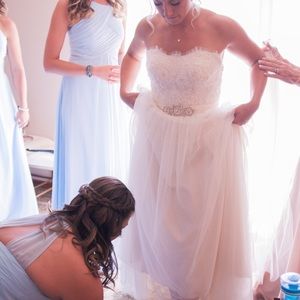 Casablanca Wedding Gown with Belt